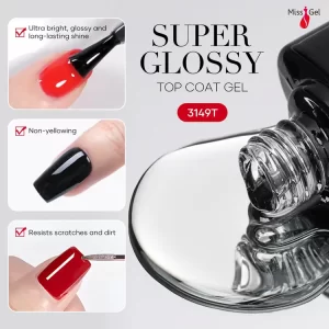 Super Glossy Top Coat Gel 3149T