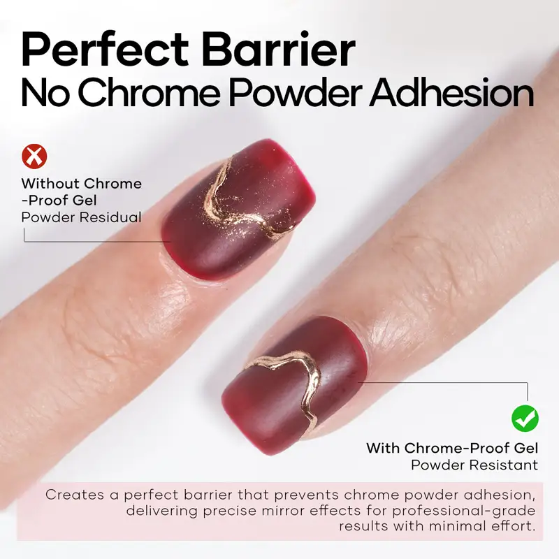 CHROME-PROOF REINFORCEMENT GEL - Wholesale & Private Label UVLED Nail Gel - MissGel UV Gel Factory 3